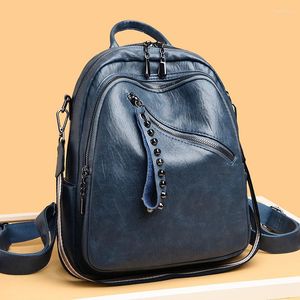 Schooltassen GWPPDMY Fashion Women luxe pu lederen rugzak schouder voor tienermeisjes vrouwelijke reis naar back pack dames bagpack