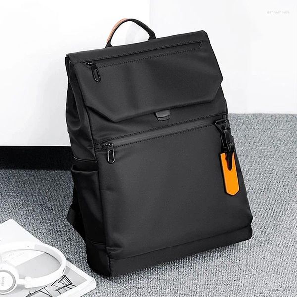 Mochilas escolares de alta calidad para hombre, morral impermeable para ordenador portátil, diseñador de moda, negro, para negocios, urbano, bolsa de carga USB