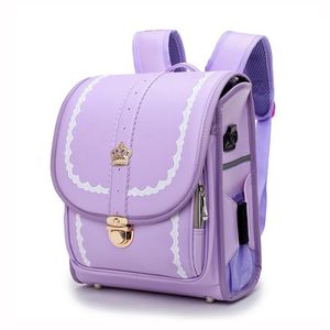 Sacs d'école Japon enfants sac d'école pour filles et garçons sac à dos imperméable PU Randoseru sacs pour enfant cartable orthopédique Mochila Escolar 230324