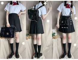 Schooltassen Japan Stijl Lolita JK Backpack Girly Girl Students Artificial Leather Messenger Ciftcase Book Bags 220802