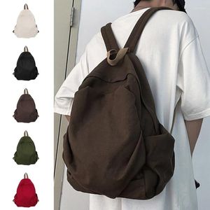 Sacs d'école japonais adultes adolescents sac décontracté Harajuku femmes hommes toile sac à dos pour ordinateur portable étudiant grande capacité sac à dos Bookbag