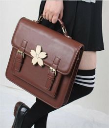 Sacs d'école SAKURA Japonais Bag Lolita Girl039s Boy JK Backpack Uniform Handbag Book9656338