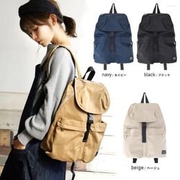Sacs d'école japonais imperméables, grande capacité, sac à dos de voyage en toile légère, Preppy Simple pour étudiants