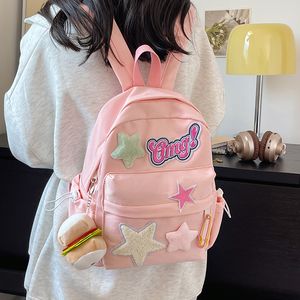 Sacs d'école Japonais Femmes Sac À Dos Mignon Pendentif Sac pour Filles Nylon Voyage Sacs À Dos À La Mode Loisirs Bookbags 230804