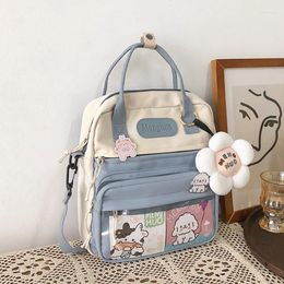 Sacs d'école JK Uniforme Crossbody Sac Kawaii pour dames épaules Élèves esthétiques à paquets