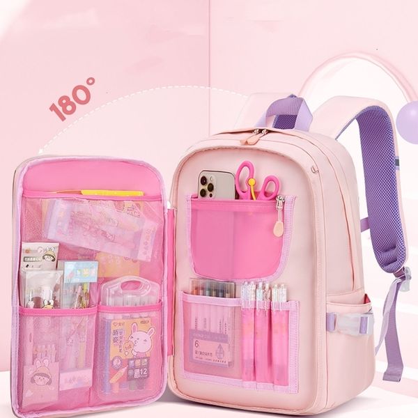 Sacs d'école enfants sac à dos mignon filles Bookbag sac d'école léger pour les élèves du primaire femmes voyage sac à dos paillettes décor 230718