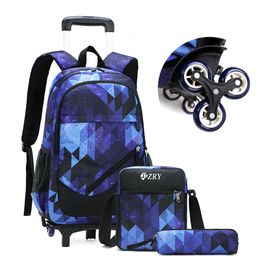 Sacs d'école Sacs à dos à roulettes pour enfants Sacs d'école pour enfants pour filles Garçons Sac à dos Cartable Cosmic Starry Sky Sacs d'école avec roue 230324