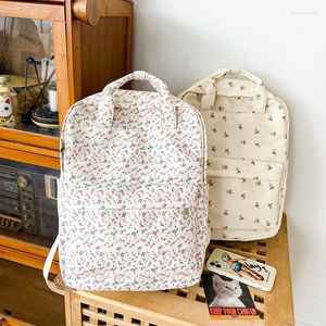 Sacs d'école livre de Style coréen et japonais pour adolescentes toile sac à dos à fleurs femmes sacs à dos de voyage sac Mochila