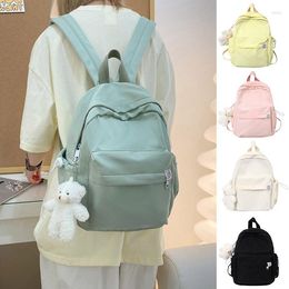 Bolsas escolares de moda coreana Candy Girl Mochila Mochila Campus Style Simple Schoolbag Mochilas para Mujer