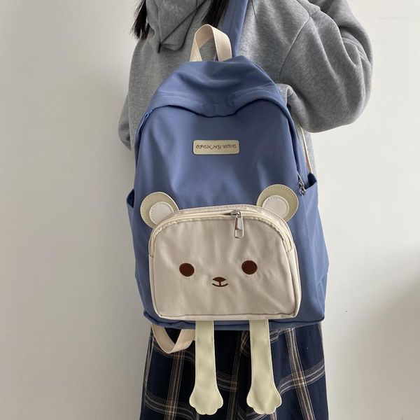 Sacs d'école coréens kawaii ours sacs à dos adolescents étanche étanche mignon carton étudiant 2023 Notebook back pack women mochilas