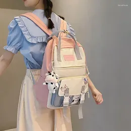 Schultaschen Koreanischen Stil Kawaii Rucksäcke Frauen Süße Candy Rosa Für Teenager Mädchen Bookbag Nette Student Reise Umhängetasche