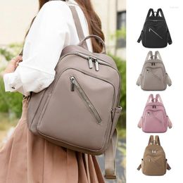 Sacs d'école Style coréen étudiant Bookbag femmes couleur unie sac à dos étanche femme grande capacité voyage travail collège sac à dos