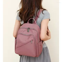 Schooltassen Koreaanse versie The Fashion Oxford Cloth Backpack Dames lichtgewicht waterdichte Nylon Storage Crossbody Travel Bag