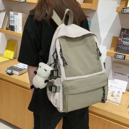 Schultaschen Damen Anti-Diebstahl-Rucksack Marke Schwarz Retro-Rucksäcke für Mädchen im Teenageralter Mochilas Büchertaschen