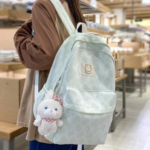 Mochilas escolares con estampado Kawaii para mujer, mochila universitaria impermeable, bolso de moda para mujer, bolso de viaje para chica, libro bonito para mujer, portátil de nailon