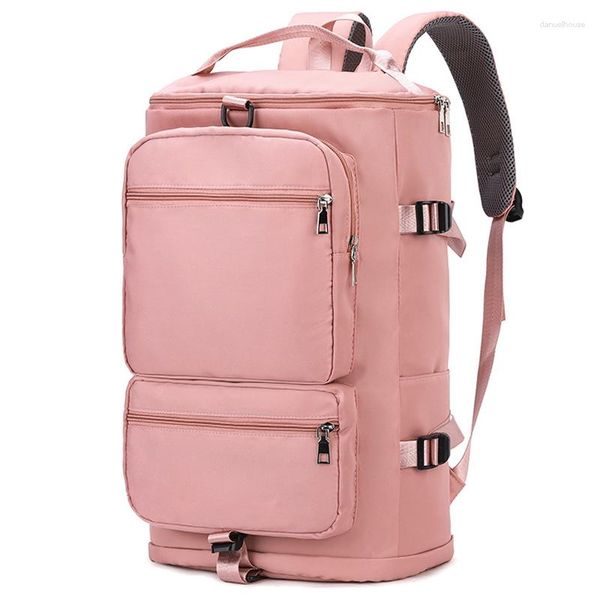 Bolsos escolares Señora Yoga Cremallera Multifuncional Equipaje de natación Mujer Crossbody Viaje Hombro Fin de semana Ligero Bolsa de fitness Mochila Deportes