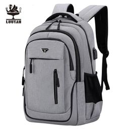 Mochilas escolares Mochila de gran capacidad para hombres Mochilas para computadora portátil 15.6 Oxford Black Solid High School Bags Teen College Boy Gril Mochila para estudiantes 231031