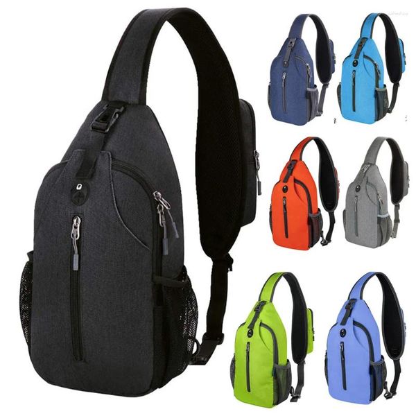 Sacs d'école pour hommes et femmes, sac à bandoulière asymétrique asymétrique, mode loisirs sport poitrine, sac à dos étanche à la taille