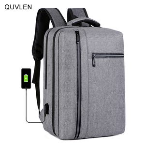 Schooltassen Men S -rugzak met USB -laadzak Waterdichte Oxford Doek Rucksack Male zakelijke reist Bagpack Reflecterend stripontwerp 230407