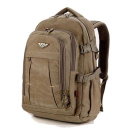 Schultaschen Herren Militär Canvas Rucksack Reißverschluss Rucksäcke Laptop Reise Schulter Mochila Notebook Schultaschen Vintage College 230710