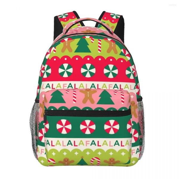 Sacs d'école Joyeux Noël 3D Imprimer Sac Set pour Adolescent Filles Primaire Enfants Sac à dos Livre Enfants Bookbag Cartable