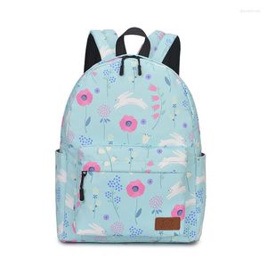 Mochilas escolares Mini mochila mujer lona impresa impermeable viaje Kawaii estudiante moda Oxford tela