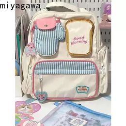 Sacs d'école Miyagawa Campus collège Style Kawaii sac à dos fille coeur mignon sacs à dos grande capacité haute étudiant casual livre cartable 231118