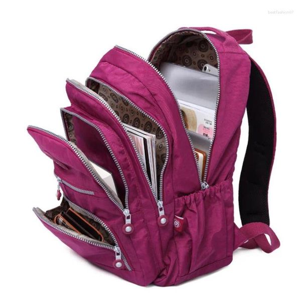 Sacs d'école Mochila Feminina Nylon décontracté grand sac à dos pour adolescentes 2023 voyage sacs à dos sac femmes sacoche pour ordinateur portable