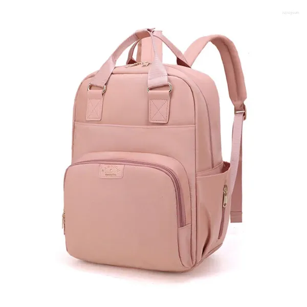 Sacs d'école Momie Sac à dos USB Sac à couches Soins de bébé Grande capacité Maman Femmes Maternité Humide Étanche Enceinte