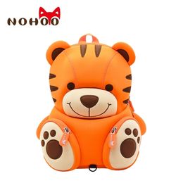 Schooltassen Nohoo 3D Cartoon School Backpack voor meisjes jongens waterdichte reis mini rugzak dieren kids tas tas fast shippi lj201225