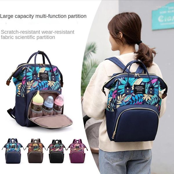 Mochilas escolares de nailon para mujer, morral de hombro para mujer, gran capacidad, para mamá, bebé, lactancia, Mochilas para ordenador portátil de negocios