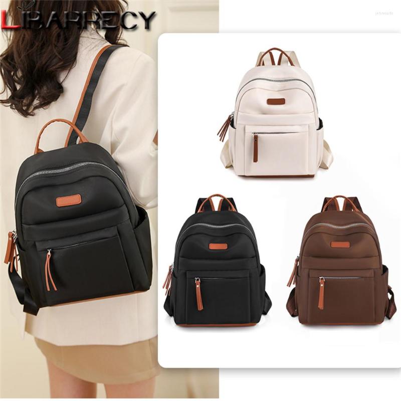 School Bags Oxford Cloth Travel Women Backpack Casual Waterproof Youth Lady Bag Female Large Capacity Solid Colour Women's Shoulder
