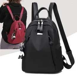 Mochilas escolares Mochila de tela Oxford para mujer Mochila de viaje al aire libre ligera, informal, de aspecto alto y versátil