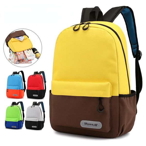 Mochilas escolares para niños de primaria, mochilas para niñas, bolso sólido para estudiantes, Mochila escolar para niños pequeños