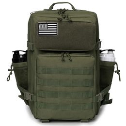 Sacs d'école QT QY 50L militaire tactique sac à dos armée sac chasse MOLLE GYM pour hommes EDC randonnée en plein air sac à dos sorcière porte-bouteille 231128