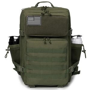 Bolsas escolares QT QY 50L Mochila táctica militar Bolsa del ejército Caza Molle Gym para hombres EDC Senderismo al aire libre Mochila Bruja Titular de la botella 231005