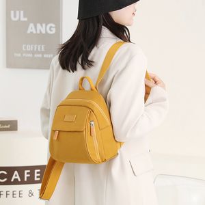 Sacs d'école Ransel Wanita 2023 Tren Baru Mini Tahan Air Nilon Kecil Belanja Mode Lucu Remaja Perempuan Mochilas 230905