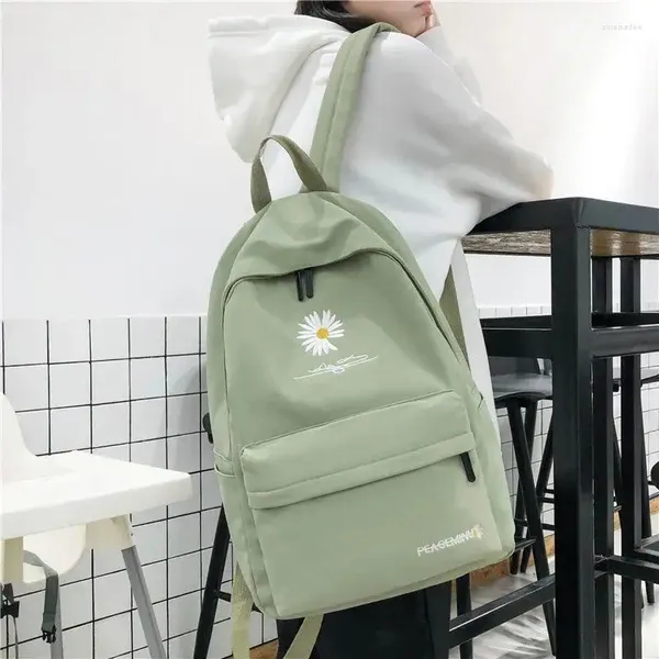 Bolsas escolares Bolso escolar Ins Mochila Versión coreana de la niña Struff Struff Harajuku Día de estilo pequeño DAISY