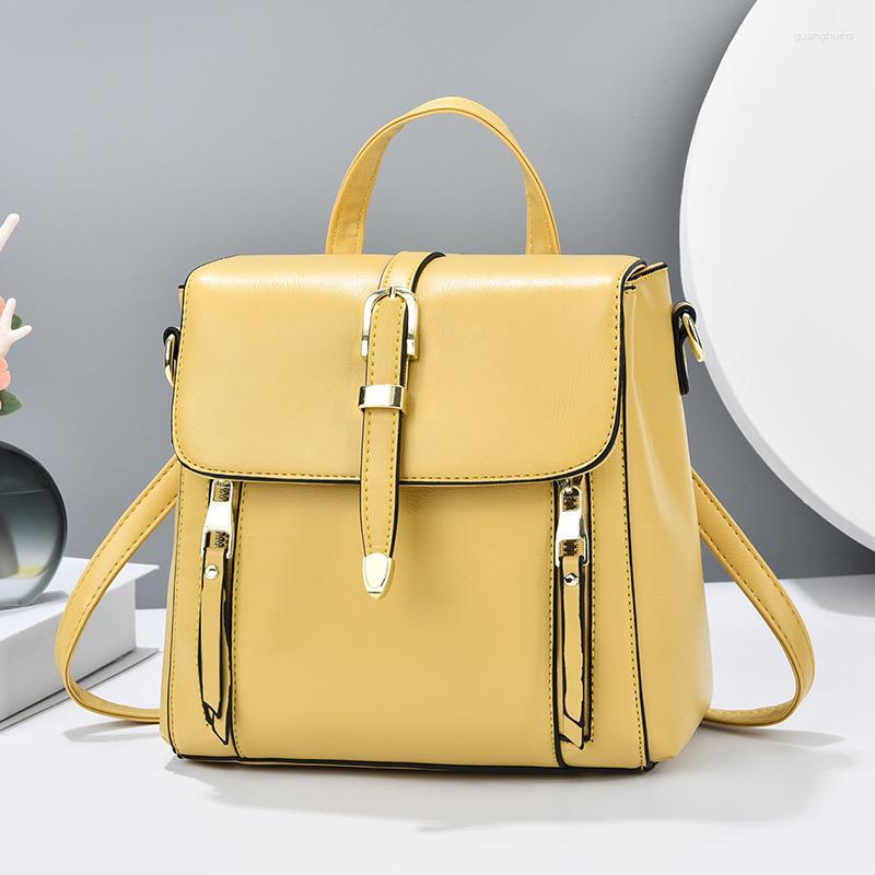 Школьные сумки продаются для женщин 2023 Летний многофункциональный женский рюкзак в стиле панк -стиль простая мини -диагональная сумка