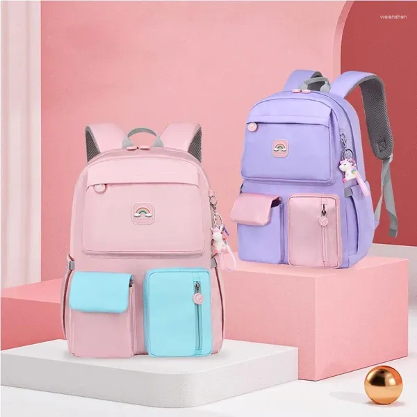 Mochilas escolares que venden al por mayor bolso coreano promoción de bajo precio mochila para niños ligera de gran capacidad para estudiantes