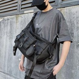 School Bags Street Casual Hip Hop Techwear Messenger Crossbody Body Men Women Harajuku Multifunctionele afneembare combinatie Sling