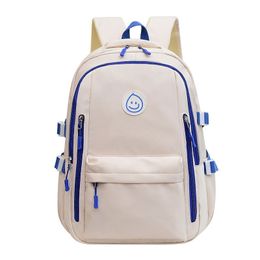 School Tassen Student Bag Preppy Style Backpack For Girls Fashion Canvas Travel Rucksack Tieners Backpacks Simple Solid Color 230818