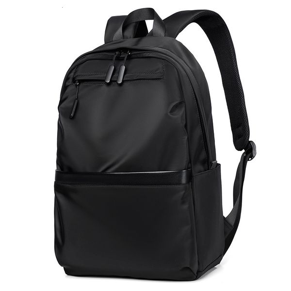 Sacs d'école Style hommes d'affaires sac à dos en nylon couleur unie grande capacité étudiant cartable voyage en vente 230710