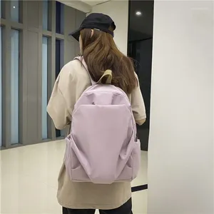 Sacs d'école sac d'été imperméable mignon sac à dos en Nylon femme Harajuku collège dame Kawaii sacs à dos mode livre fille étudiant