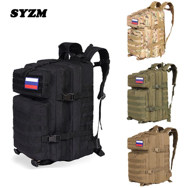 Sacs d'école SYZM 50L30L Camouflage armée sac à dos hommes militaire étanche tactique assaut Molle Trekking sac à dos sac de chasse 230817