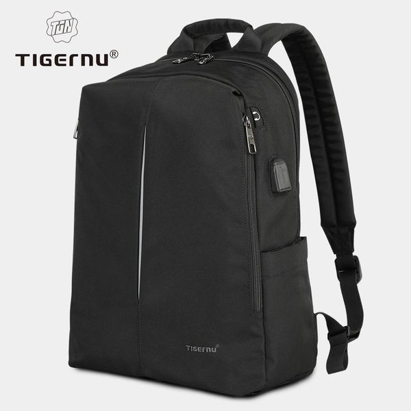 Sacs d'école Tigernu marque mode sac à dos hommes 40A USB charge 156 pouces ordinateur portable voyage multifonction mâle femme cartable décontracté 231215