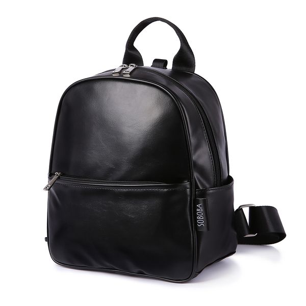 Sacs d'école Enfant en bas âge bébé harnais sac à dos noir cuir lisse grande capacité sac de maternelle Anti-perte voyage sac à dos pour garçon 230324