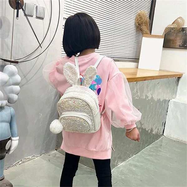 Bolsas escolares Niño Glitter Empalme Mochila Bola rellena para niñas Preescolar Kindergarten Hombres