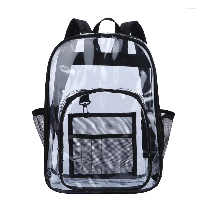 Sacs d'école sac transparent pour garçons filles sac à dos de grande capacité PVC hommes femmes/affaires/collège/voyage