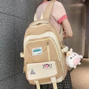 Sacs d'école à la mode femmes Kawaii haute capacité collège sac à dos femme ordinateur portable livre fille mignon voyage dame étudiant mode 230724